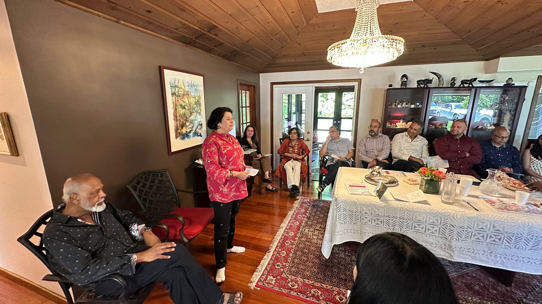 A member presenting to the room