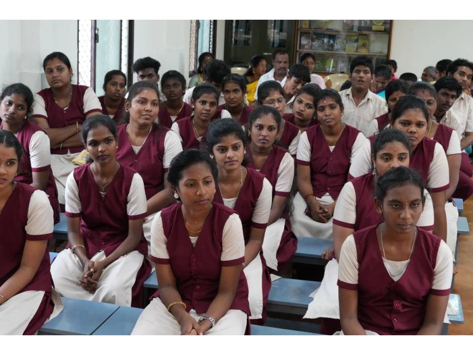 Students seated together in the classroom