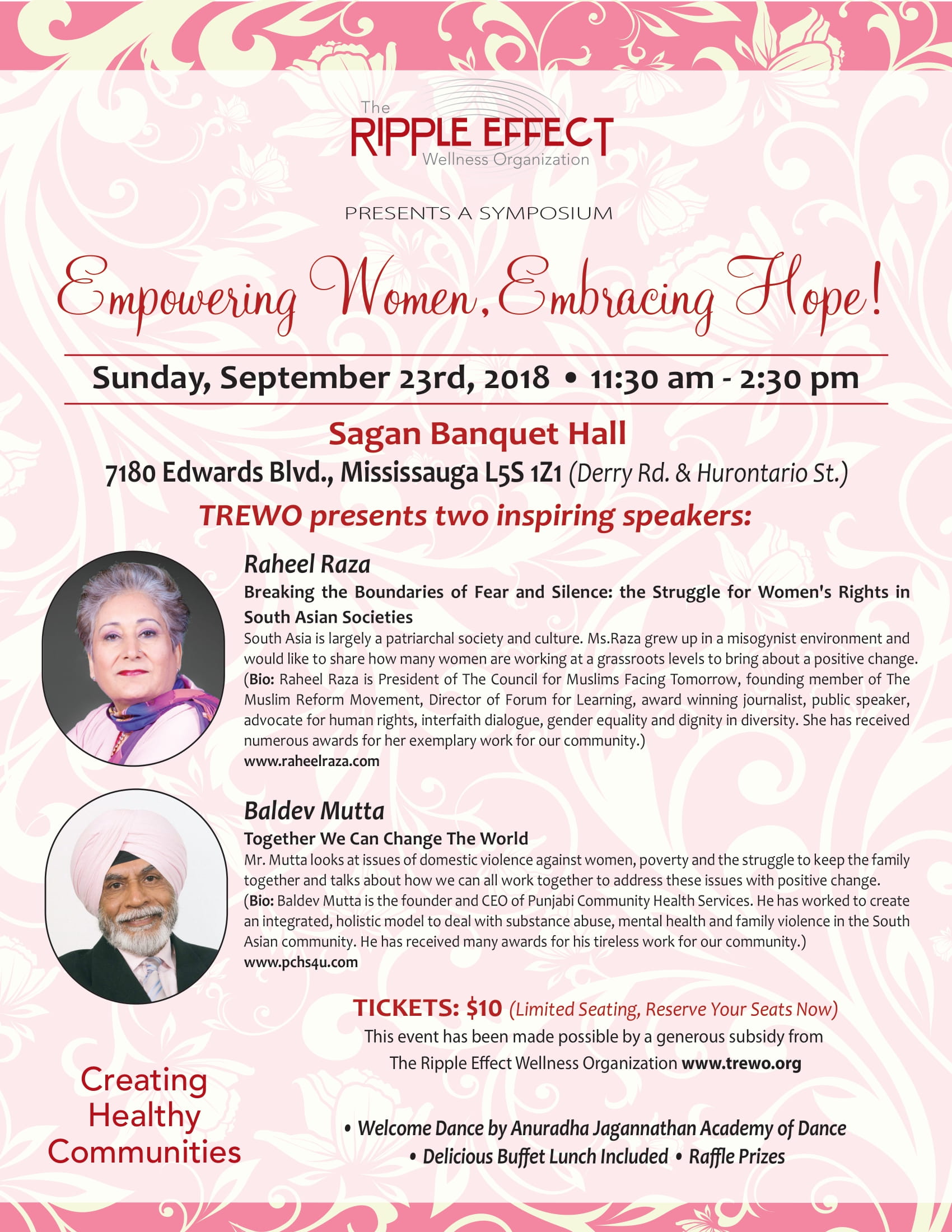 2018: 23/Sept Women’s Outreach Wing Event