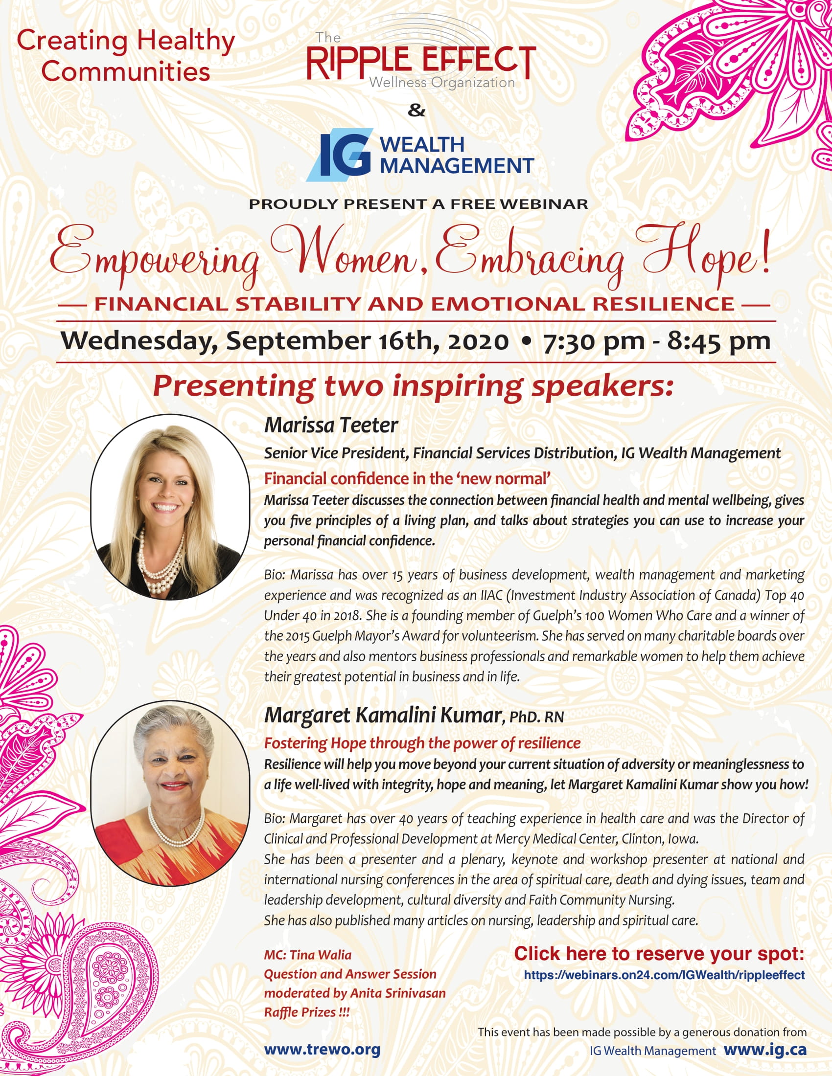 2020: 16/Sept Women’s Outreach Wing Event