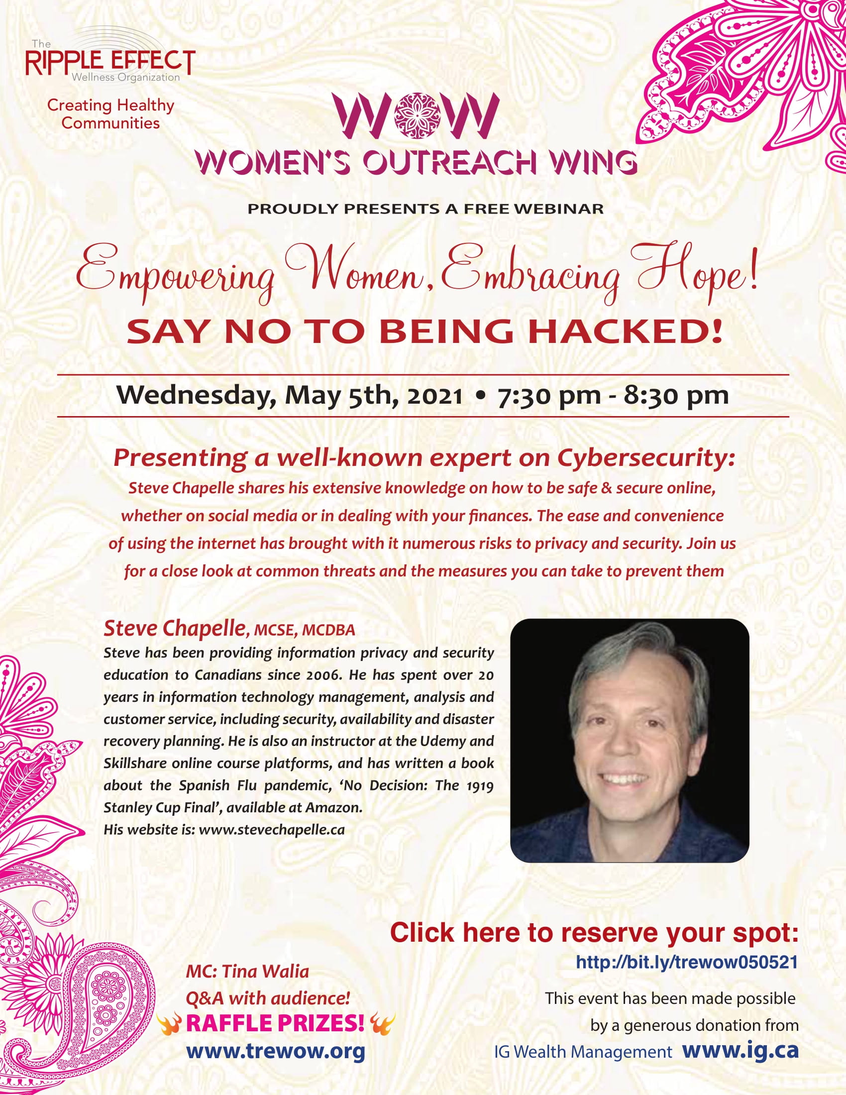 2021: 5/May Women’s Outreach Wing Event
