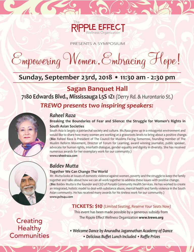 Women&rsquo;s Outreach Wing flyer, 2018