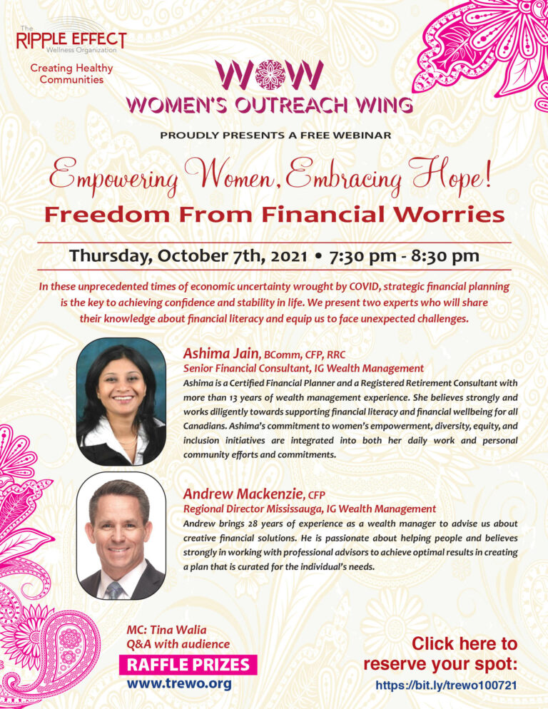 Women&rsquo;s Outreach Wing flyer, Oct 2021